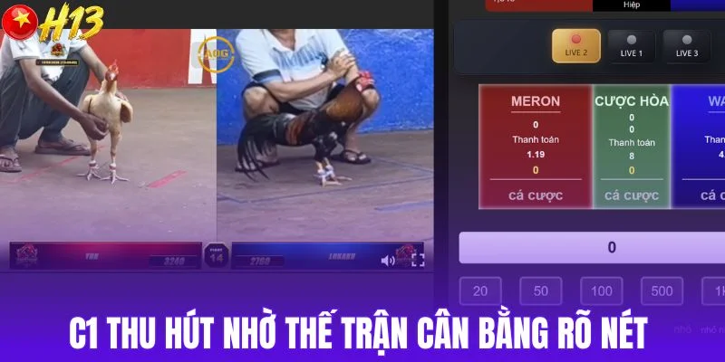 C1 thu hút nhờ thế trận cân bằng rõ nét 